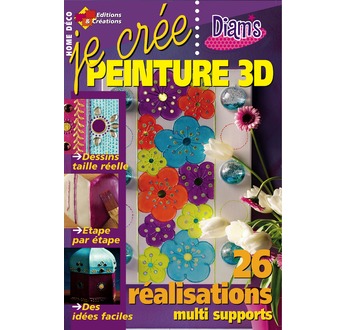 Magazine JE CRÉE Peinture 3D N°44 PN TVA  (TVA 5,5%)