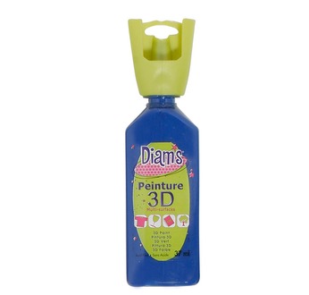 DIAM'S Peinture 3D a l'unité - DIAMS 3D, 37ml, Brillant Bleu Marine