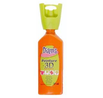 DIAM'S Peinture 3D a l'unité - DIAMS 3D, 37ml, Brillant Mandarine