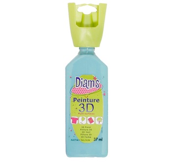 DIAM'S Peinture 3D a l'unité - DIAM'S 3D, 37ml, Brillant Turquoise