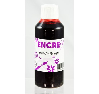 Drawing ink bottle 250 ml - Red