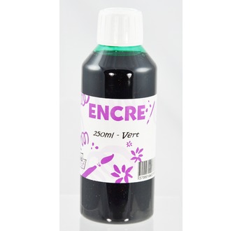 ENCRE à Dessiner Vert 250 ml = EMERAUDE