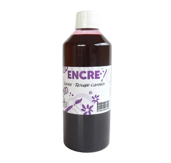 ENCRE à Dessiner Rouge CARMIN foncé 500 ml