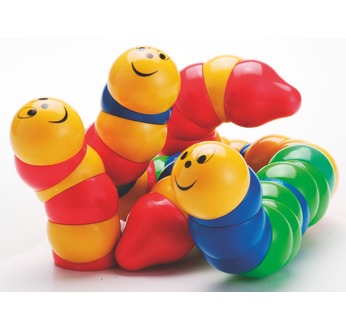 BRUCO La Chenille - Sachet 36 pièces (4 têtes - 4 queues)