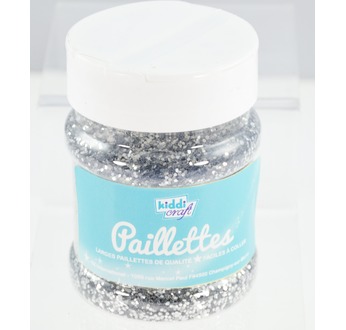 Glitter flakes Pouring Pot of 150 gr - White