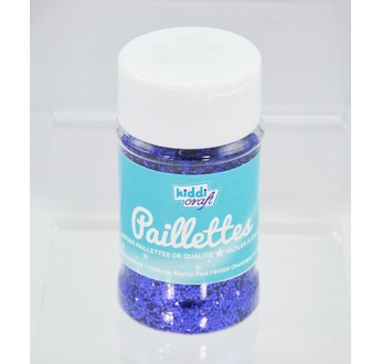 Pot salière de 60 gr de Paillettes  BLEU