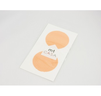 MT CASA SEAL Sticker rond en washirayé orange 10 pcs