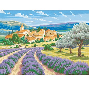 Peinture par N° - Lavande en Provence