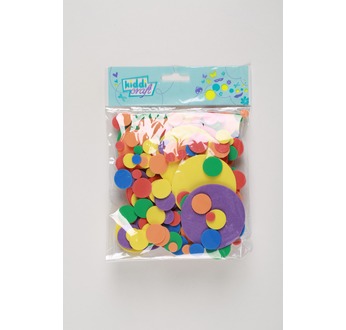 Pack 200 Assorted colours foam heart shapes