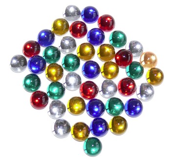 Cabochons forme lisse - Lose de 100 assortis adhésifs
