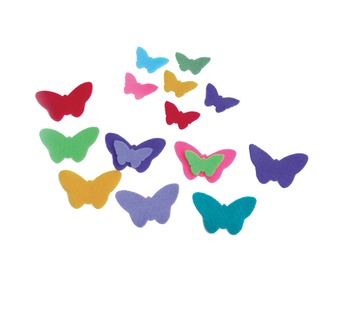 150 formes papillons - feutrine adhésive