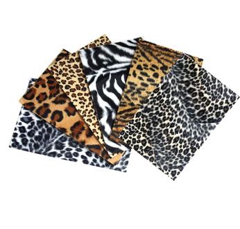 Tissu pelage SAFARI 6 planches adhésives assorties