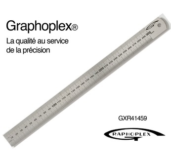 Thick steel ruler - 1mm thick - 24mm - 30cm