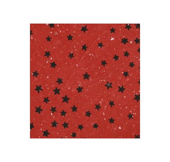 PAPERTREE 50*70 100g STARS Rouge et noir
