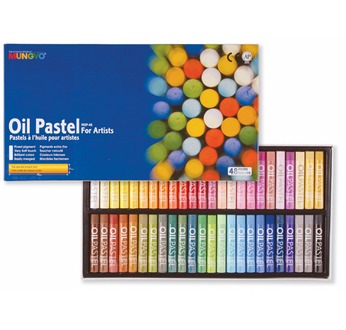 MUNGYO Boîte 48 Pastels huile assortis