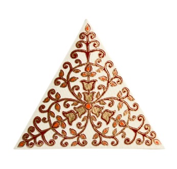 PAPERTREE SITARA Boîte cadeau "Prisme"-Ivoire