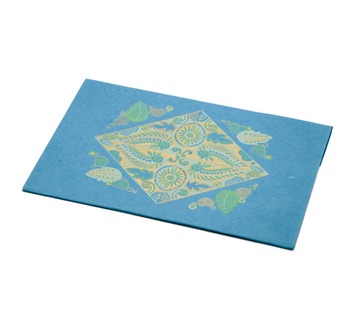 PAPERTREE TRIVENI Enveloppe kdo15*15(CD)-Turquoise