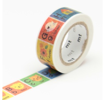 MT KIDS Motif Multicoloure alphabet A-M