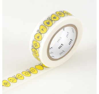 MT MINA Motif papillon choucho yellow