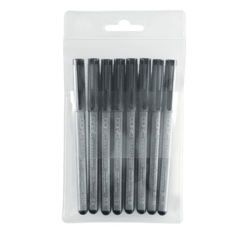 COPIC MULTILINER Set de 8 MULTILINERs NOIR