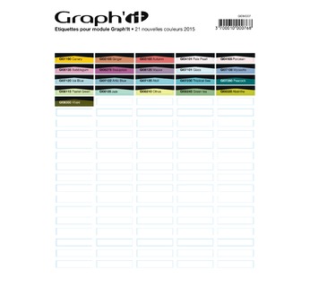 GRAPH'IT mural labels (21 new colours)