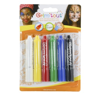 Blister 6 face painting sticks GRIM'TOUT