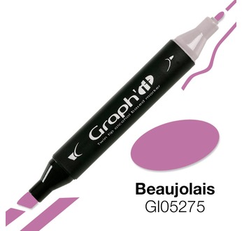 GRAPH'IT Twin-tipped alcohol-based markers; 176 colours - GRAPH'IT Alcohol based marker 5275 - Red Violet