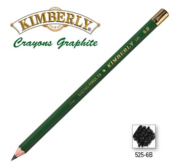 Crayon Graphite Kimberly 6B - embout métal