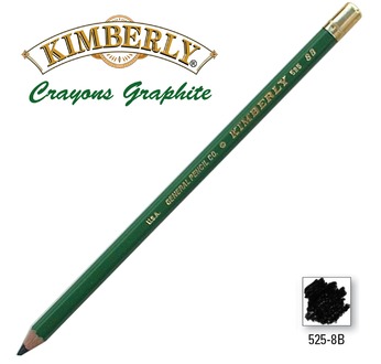 Crayon Graphite Kimberly 8B - embout métal