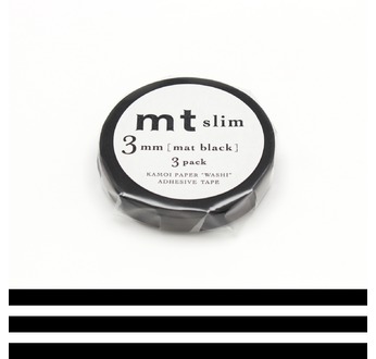MT SLIM Set de 3 mt slim 3mm uni noir / matte black