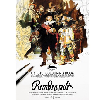 PEPIN Livre à colorier pour artiste 25x34,5cm Rembrandt pp 12,95€