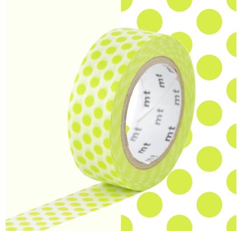 MT 1P Motif pois vert anis / dot lime