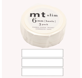 MT SLIM Set de 3 mt slim 6mm uni blanc / matte white