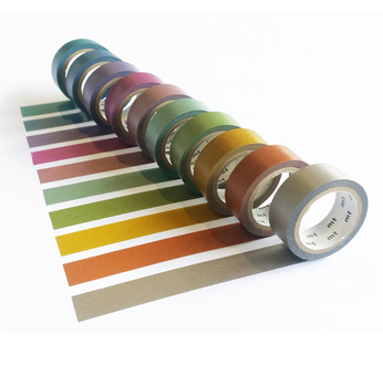 MT Set de 10 rouleaux assortis Pearl irisés - 1,5cm x 7m