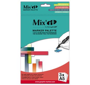 MIXIT Palette pour Marqueur - 3 feuilles A5