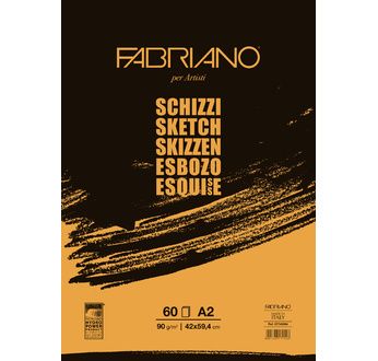 FABRIANO SCHIZZI ESQUISSE-Bloc 42x 59,4-90 gsm-60 feuilles