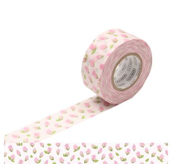 MT PACK Motif boutons de roses / flower bud - 2,5cm x 15m