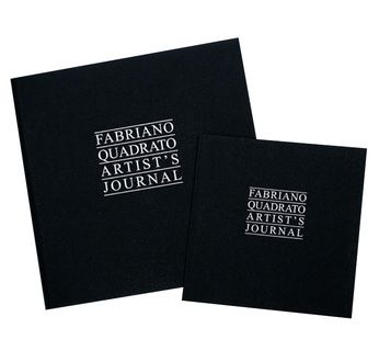 FABRIANO QUADRATO ARTIST'S JOURNAL-23x23cm-90gsm-Noir-96feuilles