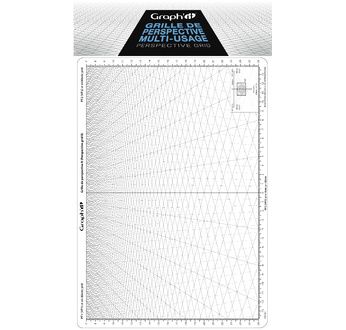 GRAPH'IT Grille de perspective B - Grille de perspective plongeante