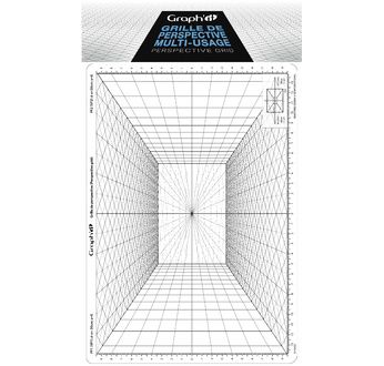 GRAPH'IT Grille de perspective C - Grille de perspective frontale