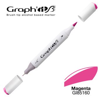 GRAPH'IT MARQUEUR BRUSH 120 couleurs - GRAPH'IT Marqueur Brush 5160 - Magenta