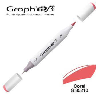 GRAPH'IT MARQUEUR BRUSH 120 couleurs - GRAPH'IT Marqueur Brush 5210 - Coral