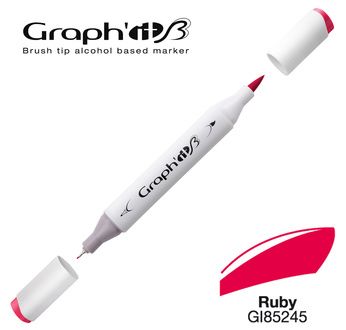 GRAPH'IT MARQUEUR BRUSH 120 couleurs - GRAPH'IT Marqueur Brush 5245 - Ruby