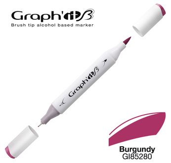 GRAPH'IT MARQUEUR BRUSH 120 couleurs - GRAPH'IT Marqueur Brush 5280 - Burgundy