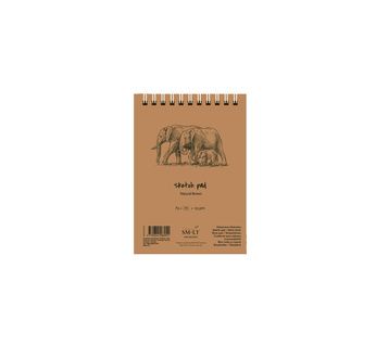 SM-LT Bloc Spirale - Dessin - Brun - A5 - 80 feuilles - 135 gsm