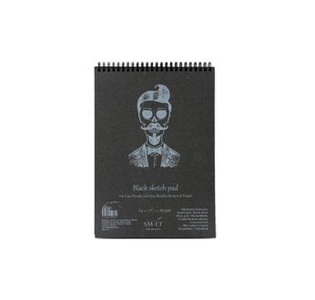 SM-LT Bloc Spirale - Dessin - Noir - A4 - 30 feuilles - 165 gsm