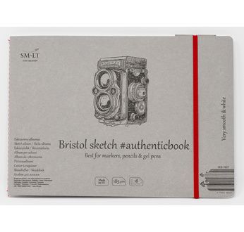 SM-LT Carnet- Dessin - Bristol - 24,5x17,6cm - 18  feuilles - 185 gsm