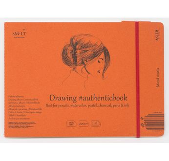 SM-LT Carnet- Mixed Media - 24,5x17,6cm - 18  feuilles - 200 gsm