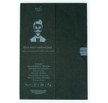 SM-LT Bloc Étui - Dessin - Noir - A4 - 30 feuilles - 165 gsm