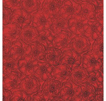 PAPERTREE 50*70 100g ANEMONES Rouge/Noir